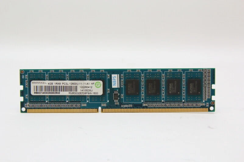 Ramaxel 4GB DDR3 1600MHz PC3L-12800U-11-11-A1 1,35V PC Speicher RAM RMR5030EF68F - Bild 1 von 1