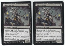 MTG 2005 BoK Throat Slitter x 2 Betrayers of Kamigawa #88/165