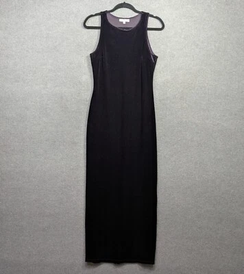 Maxi Vestido De Terciopelo De Colección Para Mujer Mediano Capricho Años 90 Y2K Bruja Oscuro Foto 1 de 4