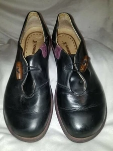 ROMIKA MADE IN BULGARIA BLACK LEATHER SHOES/FLATSWOMEN/LADIES SIZE EUR 36 US 5 U - Picture 1 of 5