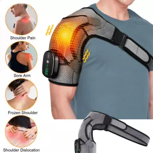 Electric Heated Shoulder Brace Heating Pad Therapy Shoulder Winter Heating Wrap - Picture 1 of 7