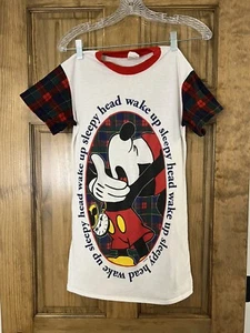 Vintage Walt Disney NIGHTGOWN Mickey Mouse Sz 10 - Picture 1 of 6