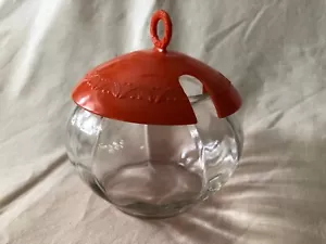Vintage German Round Marmalade Glass with spoon slotted lid - Picture 1 of 11