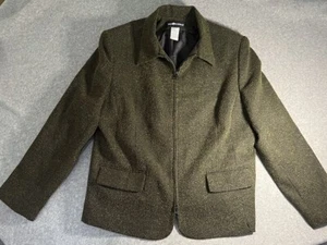 Blazer Mujer Sag Harbor Multicolor Verde Oscuro Blazer Chaqueta Talla 18 Oficina - Imagen 1 de 6
