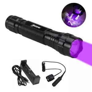 Linterna LED recargable con interruptor remoto 395nm luz negra 501B - Imagen 1 de 11