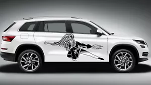 GIRL GUN ANIME MANGA VINYL DECAL CAR TRUCK GUN TRIBAL - Foto 1 di 1