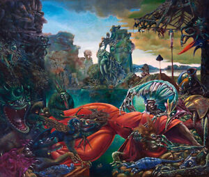 MAX ERNST The Temptation of Saint Anthony (55x46.5cm), CANVAS, POSTER FREE P&P