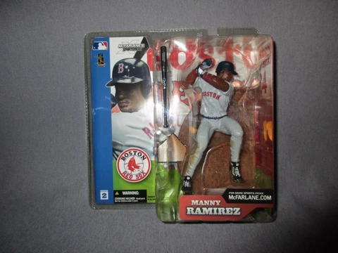 2002 Manny Ramirez Boston Red Sox Gray Uniform McFarlane's Sportspicks Series 2* Cover