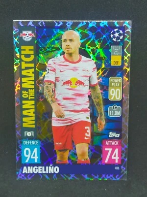 Angelino Man of the Match Leipzig TOPPS MATCH ATTAX n° 406 Champions League 2022 - Photo 1/2