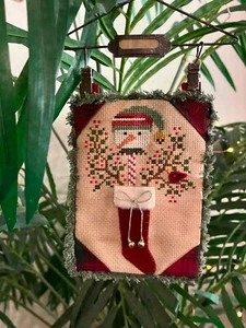 All Through the Night STOCKINGFUL Completed Cross Stitch Ornament with Hanger - Picture 1 of 7