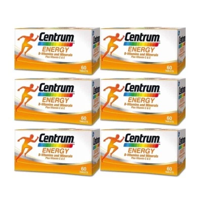 6 Boxes Centrum Energy B-Vitamins Vitamin C E Lutein & Lycopene Free Shipping - Image 1 of 4