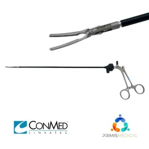 Linvatec 116808 Sensatec 5mm Atraumatic Curved Grasping Forceps 18-1/4" - Picture 1 of 4