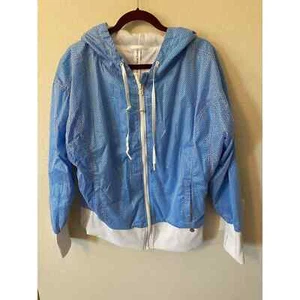 Lorna Jane Blue Nylon Blend Jacket Size L - Picture 1 of 8