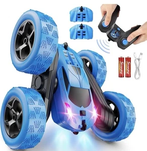 Remote Control Car, RC Cars Toys for Kids Ages 6-12, 4WD Stunt Car with LED L... - Picture 1 of 6
