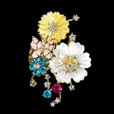 925 Sterling Silver Ring Round Ruby Apatite Mother Of Pearl Gemstone Jewelry 9 - Image 1 of 4