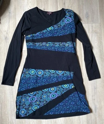 Coline Gr m Kleid Schwarz/ Bunte Applikationen, Jersey - Bild 1 von 3