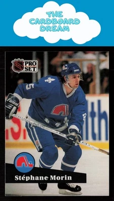 Stephane Morin 1991-92 Pro Set French #201 Quebec Nordiques Hockey Card - Image 1 of 2