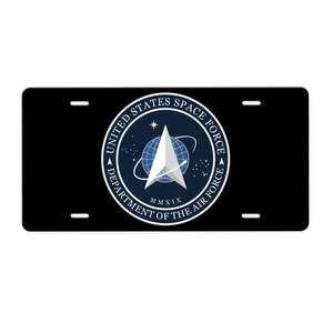 Space Force Logo Aluminum License Plate - Picture 1 of 1