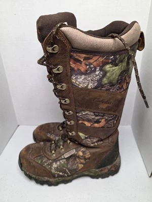 Cabela's Snakeguard Extreme Lace Up Hunting Boots Unisex Mossy Oak 10M - Image 1 of 4