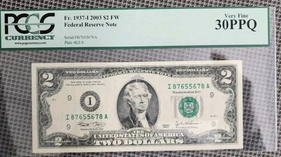 FANCY LADDER RADAR # 87655678 $2 PCGS PPQ graded series 2003 / non star / / - Image 1 of 2