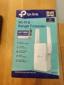 TP-LINK RE605X Ax1800 Wi-fi 6 Range Extender - White - Picture 1 of 6