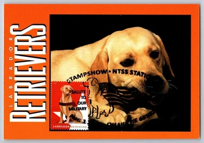 #5406 Military Working Dogs Labrador Retriever FDC Maxi Card w/Pictorial Cancel - Image 1 of 2