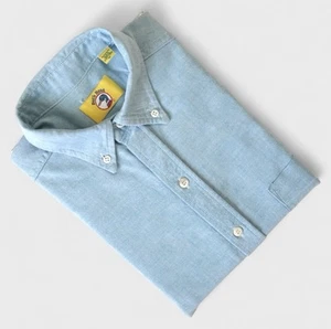 Vintage 90s Duck Head Button Down Oxford Shirt S Blue OCBD Made in USA - Picture 1 of 12