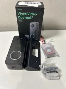 Wyze Video Doorbell V2 Wired, 2K Video, Weather Resistant, Two-Way Audio - Black - Picture 1 of 4