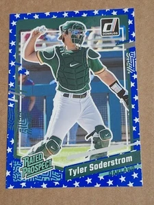 2023 TYLER SODERSTROM DONRUSS INDEPENDENCE DAY ROOKIE CARD RC #68 OAKLAND A'S - Picture 1 of 3