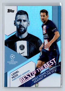 2022-23 Topps UEFA Club Competitions Best of the Best Lionel Messi #BB-7 PSG - Picture 1 of 2