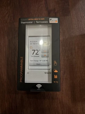 Schluter Ditra HEAT-E-WIFI Touchscreen Programmable Floor Thermostat DHERT104/BW - Image 1 of 4