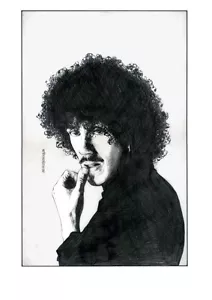 PHILIP LYNOTT. DIBUJO A LÁPIZ. 1981. Estampado 8x11 de Jim FitzPatrick - Imagen 1 de 1