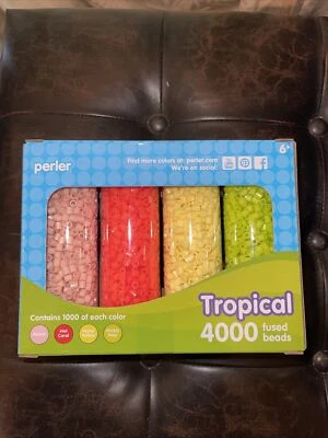 Perler Tropical Bead Storage Container Set, 4000 fused beads - Image 1 of 2