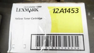 Versiegelte Verpackung - Lexmark OptraColor 1200 12A1453 Original-Zubehör-Hersteller gelbe Tonerkassette - Bild 1 von 4