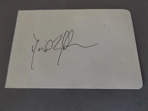 5" x 3.5" AUTOGRAPH BOOK PAGE SIGNED BY DAVID BRABHAM - MOTORSPORT - Picture 1 of 1