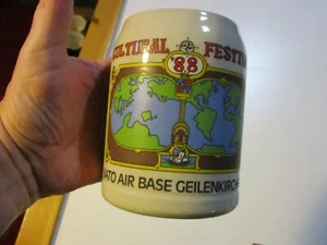 CULTURAL FESTIVAL '88 1988 NATO AIR BASE GEILENKIRCHEN GERMANY 0.5L STEIN RARE - Picture 1 of 10