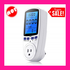 Kilowatt Meter Usage Power Consumption Electricity Monitor Digital LCD Display