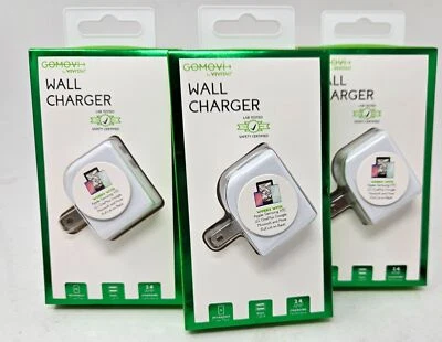 Wall Dual USB AC Charger, 2.4 AMP Adapter by Vivitar for Apple Samsung LG Device - Image 1 of 4