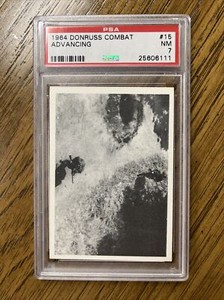 1964 Donruss Combat #15 Advancing!  PSA 7 NM