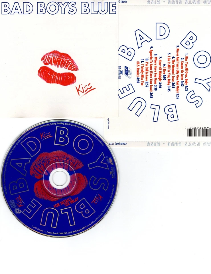 BAD BOYS BLUE-KISS-1993-GERMANY-COCONUT / BMG RECORDS  CDARI (WF) 1223-CD-MINT- Foto 1 de 1