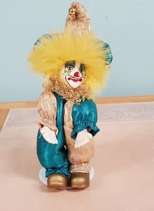 Dan Dee Collectors Choice Hofnarr Stofftier Clown mit Ständer 8-9 cm groß - Bild 1 von 9