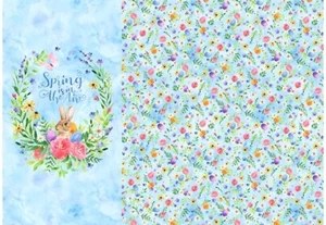 Hoffman Celebrate The Seasons April Spring Is In The AirPanel 100% Cotton Fabric - Picture 1 of 9