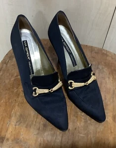 Via Spiga Collection Pre Owned Black Evening Court Shoe. 3 1/2” Heel . Size 5. - Picture 1 of 5