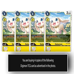Salamon - BT2-034 U - Uncommon Digimon TCG Card Playset Yellow - Picture 1 of 1