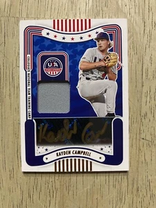 2024 Panini USA KAYDEN CAMPBELL Black Gold Auto #25/50 Georgia Tech - Picture 1 of 1