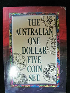 Juego de cinco monedas de un dólar australiano sin circular - Imagen 1 de 9