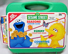 Sesame Street Rose Art Memory Rummy Counting Games on The Go 1998 Vintage New