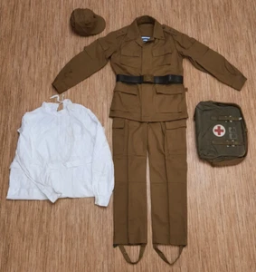 RARE Military Russian Soviet Army Afghanka Uniform Set Medic Ensign USSR S 5'4" - Picture 1 of 24