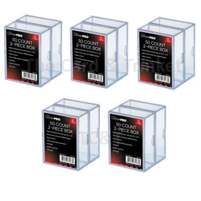 5x 2-PACKS Ultra PRO 50 Count 50ct 2-Pack Card Storage Boxes Standard Holders - Image 1 of 4