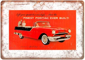 Vintage 1955 Pontiac Star Chief Auto Ad Reproduction Metal Sign A12205 - Picture 1 of 2